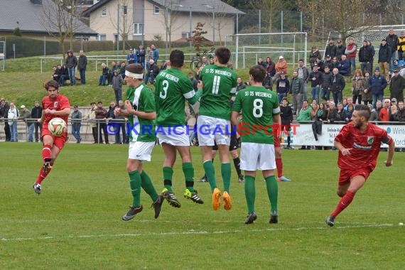 Landesliga Rhein Neckar FC Zuzenhausen gegen SG Wiesenbach 28.03.2015 (© Siegfried)